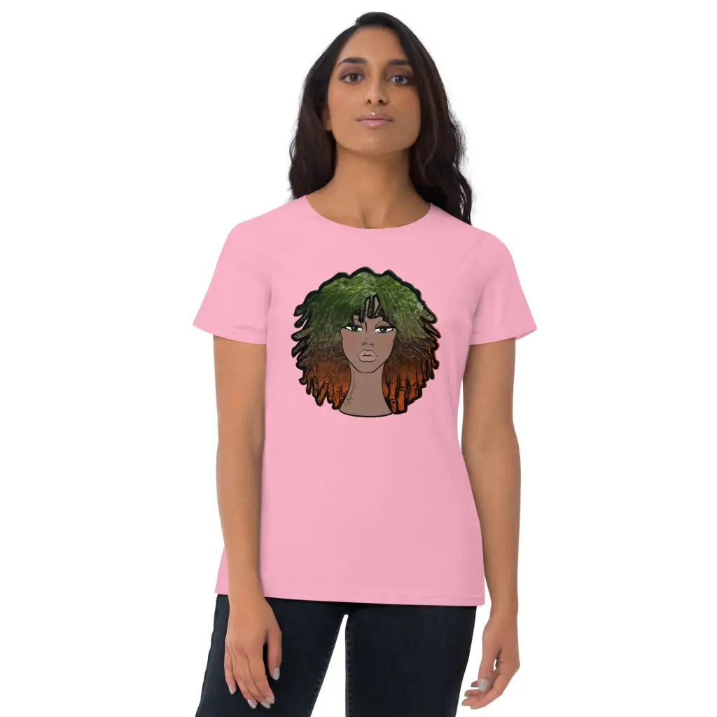 Rooted Locs Women's short sleeve t-shirt (dark) Printful