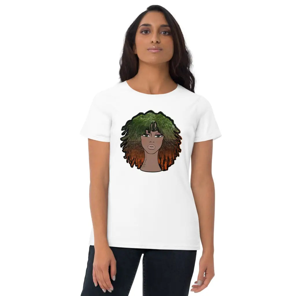 Rooted Locs Women's short sleeve t-shirt (dark) Printful