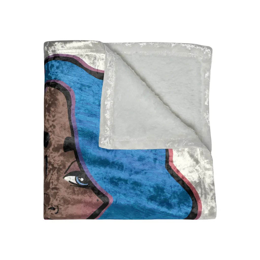 Wavy Waters Crushed Velvet Blanket - 50 × 60 - Home Decor